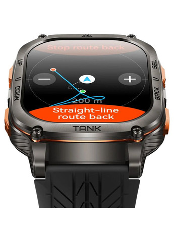 Смарт-годинник Tank M3 Ultra Black Kospet (365234166)