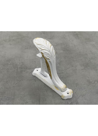 Карниз Арабеска гладкая штанга одинарный ретро 25 мм 160 см Белое золото Quadrum (352779605)