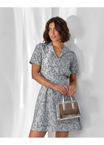 Комбинированное повседневный платье 14604 xl мультиколор ISSA PLUS