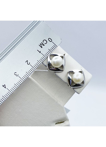 Сережки срібні з перлами 4,1 г No Brand (369737777)