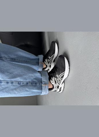 Кроссовки женские и мужские Asics Gel-Flux 4 Black White | Асикс Гель Флюкс 4 черные No Brand чёрные демисезоны (342080206)