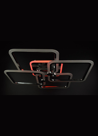 Люстра светодиодная потолочная LED светильник для квартиры на потолок лэд с пультом 25940 Хром 11х64х64 см. Sunnysky (364762874)