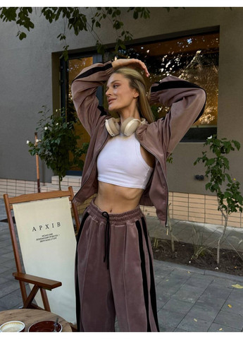 Костюм спортивний з розкішного велюру плюш Люкс Туреччина,штани прямі та кофта з лампасами Україна (366152506)