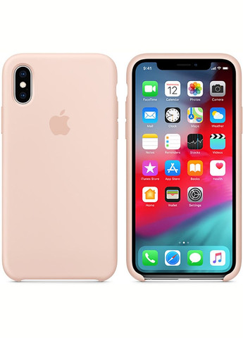 Чехолнакладка Silicone Case Apple iPhone X/XS Pink Toto (301780210)