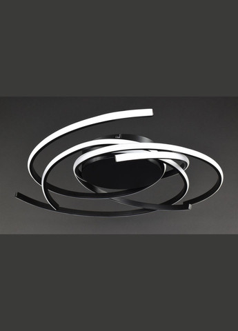 Люстра світлодіодна стельова LED світильник для квартири на стелю лед 27968 Чорний 14х74х74 см. Sunnysky (364499944)