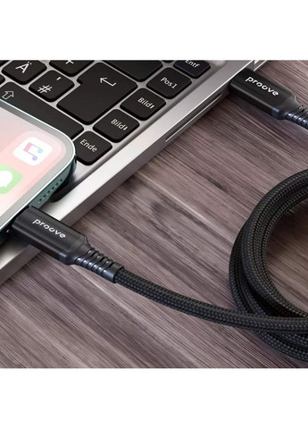 Кабель Speed Line TypeC to Type С 240W USB 4.0 1m Black (55770) Proove (316696085)