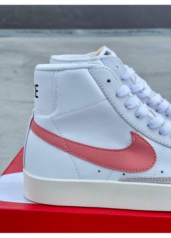 Білі Осінні кросівки чоловічі nike blazer white «coral logo» найк блейзер No Brand