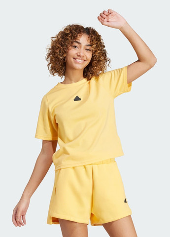 Оранжевая всесезон футболка z.n.e. adidas