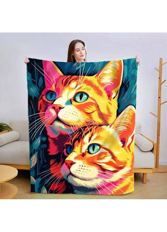 Плед 3D Картина котиків 29998 180х215 см FlexDress (368763133)