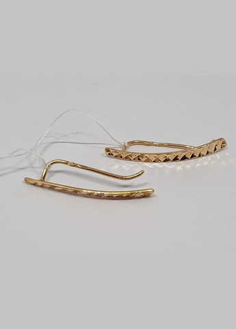 Золоті сережки-кафи з алмазною гранню. СП298(А)И Імперія золота (291018471)