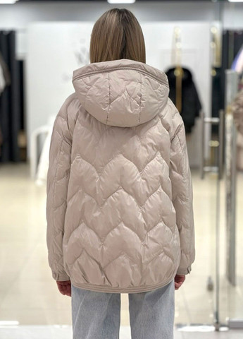 Світло-сіра демісезонна жіноча куртка light grey CHANEVIA