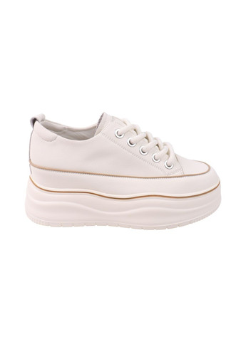 Белые кеды женские молочные натуральная кожа Lifexpert 1857-25DTSPF