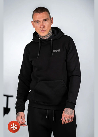 Чоловічий теплий худі на флісі Basic 3 Чорний Teamv (316354863)