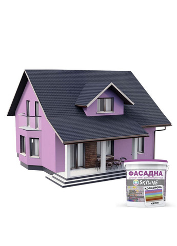 Фасадная краска акрил-латексная 1030-R40B 10 л SkyLine (283326372)