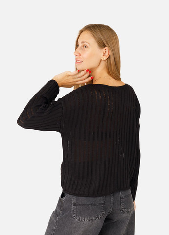 Жіночий джемпер колір чорний ЦБ-00257246 Karon (301196345)