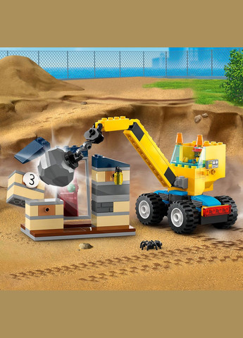 Конструктор City Будівельна вантажівка й кулястий кран-таран, 235 деталей () Lego 60391 (328397976)