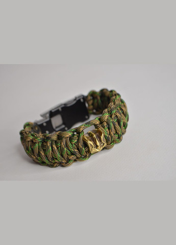 Браслет з ножем гербом з латуні та індивідуальним гравіюванням + брелок у подарунок No Brand (344584808)