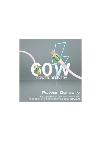 Дата кабель USB-C to USB-C transline-cc200.pink (m462916) Promate USB-C to USB-C 2.0m (367063929)