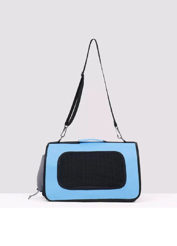 Сумка переноска для тварин кішок собак з вентиляцією кишенями ручкою ременем 52x22x29 см розмір L (477289-Prob) Блакитна Unbranded (296552117)