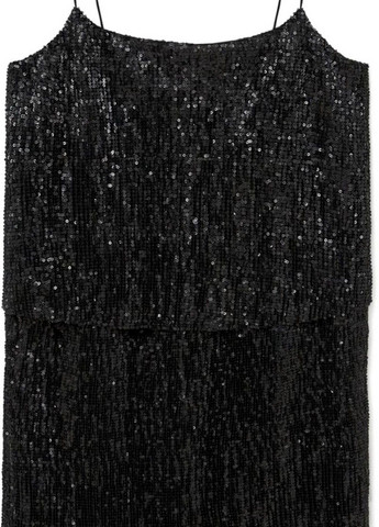 Черное кэжуал платье Mango