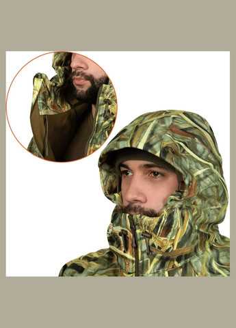 Комбинированная демисезонная куртка rubicon cane Camotec