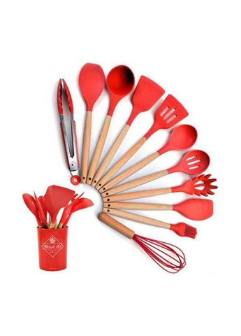 Набір кухонного приладдя EB-3610-Red 12 предметів червоний Edenberg (335716502)