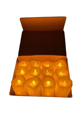 Набір свічок з ефектом імітації живого полум'я, 12 штук No Brand (303724678)