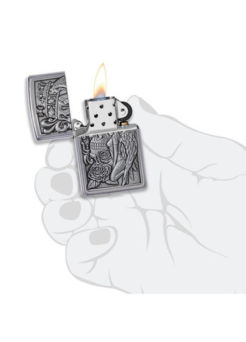 Зажигалка 207 Skull And Angel Emblem 49442 Zippo (316625972)