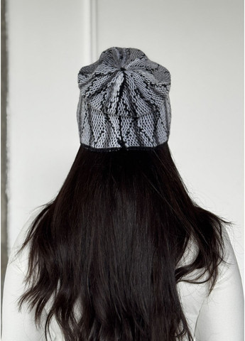 Жіночий комплект шапка і баф із об'ємною в'язкою InFashion Комплект шапка і баф (366030228)