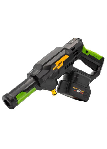 Портативная аккумуляторная мойка CW20 20 В,3 уровня давления, трехпоршневой насос, кейс, насадка 6 в 1 ProCraft (372296093)