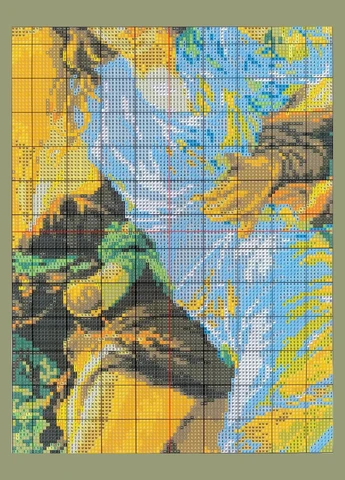 Набор для вышивания по нанесённой на канву схеме"Raining ".AIDA 14CT printed, 59*75 см Joy Sunday (313613324)