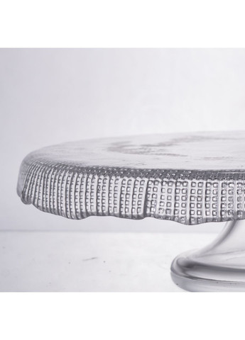 Тортівниця трансформер скляна на ножці, менажниця трансформер прозора скляна 64486-53 Yiwu (369626246)