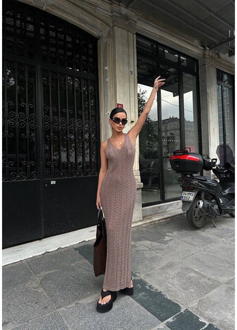 Сукня “Коричнева Елегія Міді” Vital-Textile 2970/Т5 (362210452)