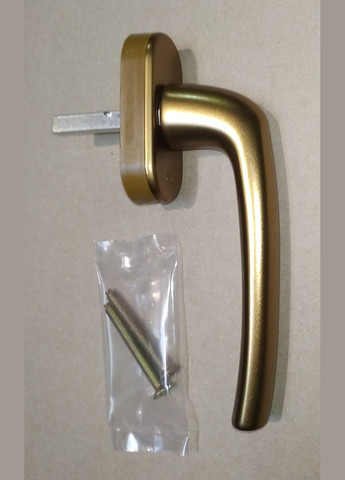 Ручка оконная для ПВХ (пластиковых металлопластиковых) окон и дверей цвет бронзовый, ручка для пластикового, металлопластиков Window Handle (262299063)