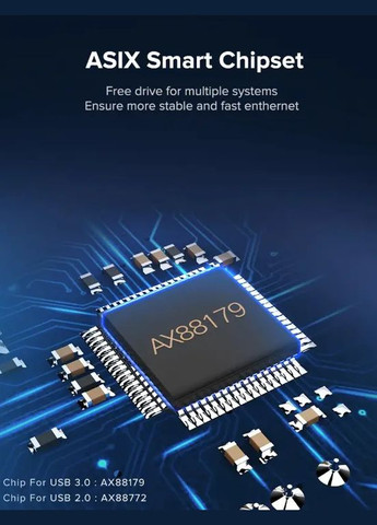 Наружная сетевая карта / Сетевой адаптер USB type C CM209 Gigabit Ethernet LAN RJ45 (50737) Ugreen (300523727)