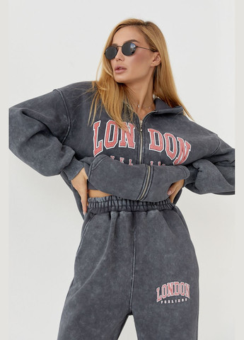 Женский теплый спортивный костюм тай-дай с принтом London Liton (296908972)
