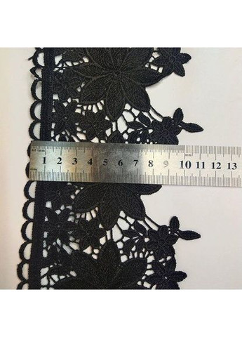 Кружево макраме 11см (13 м) Цвет черный (34-C70323-2) Plus-plus (352749384)