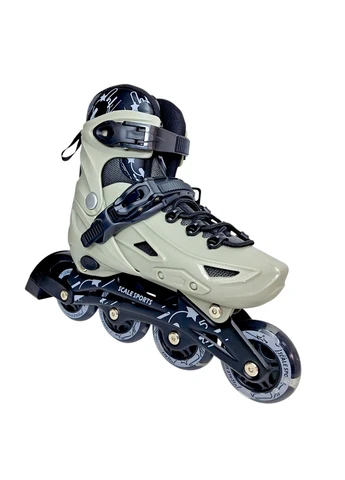 Набір дитячих роликових ковзанів LF 605 сірий, захист, шолом Scale Sports (401908813)
