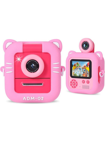 Міні камера для дівчинки миттєвий друк знімків моментального друку з іграми та картою пам'яті з набором паперу 6 шт No Brand M8 (323209945)