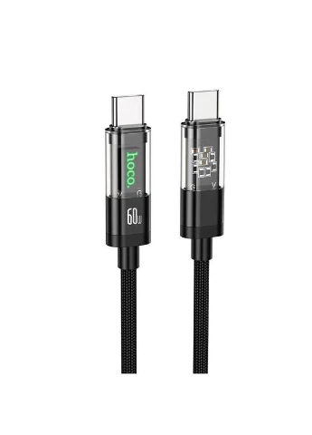 Кабель Type-C to Type-C Transparent Discovery Edition U116 1.2m 60W Hoco (279825907)