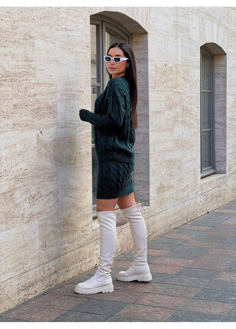 Женский костюм с юбкой из полушерсти No Brand (367853332)