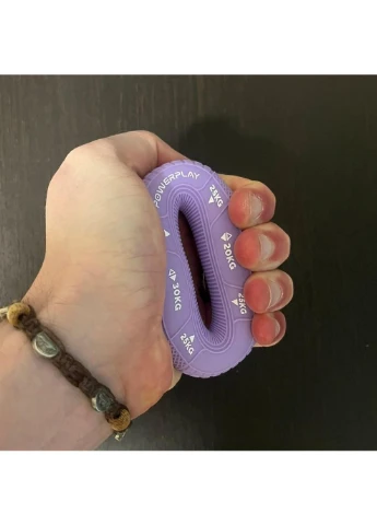 Оригинал! Эспандер кистевой силиконовый PP-4331 Hand Grip Medium 20-25-30 кг. Фиолетовый PowerPlay (398847846)