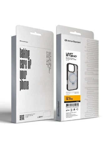 Чохол до мобільного телефона (ARM78733) ArmorStandart Unit Stand Apple iPhone 16 Pro Black (326585858)