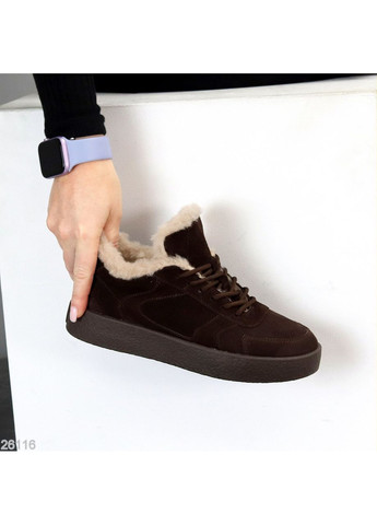 Зимние кроссовки Kamoli No Brand коричневые зима (371830690)