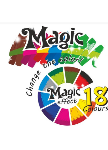 Фломастеры Magic, 18 цветов, 9 шт. () Colorino 34630PTR (331860641)