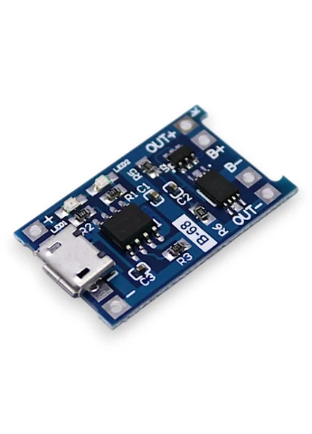 Плата заряджання акумулятора із захистом tp4056 bms micro-usb No Brand (390308984)