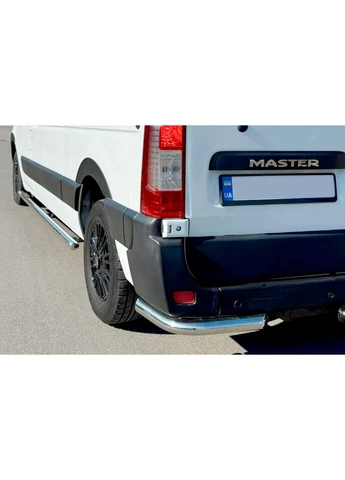 Задние уголки AK003 (2 шт., нерж) для Renault Master 2011-2023 гг CAN (389788509)
