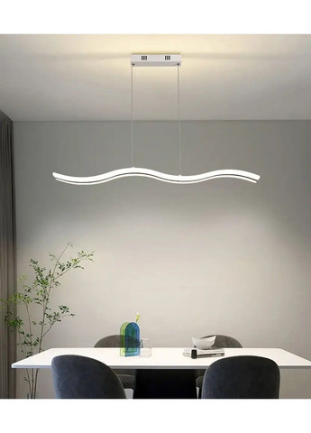 Світлодіодна люстра Хвиля PJ810 100х10см (Біла) No Brand (331639619)