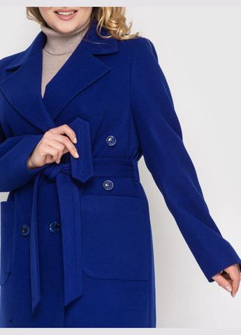 Голубое демисезонное Пальто Алеся 48/50 шоколад 0255 Vlavi