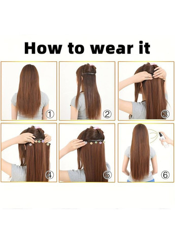 Треси волосся 60 см термоволокно на стрічці з шпильками Блонд пшеничний No Brand (371689587)